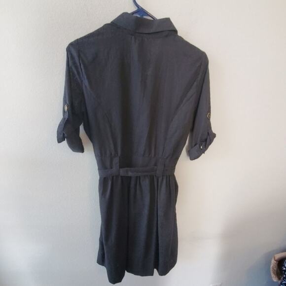 Animal print belted button up dress‎ size 10 - Picture 6 of 7